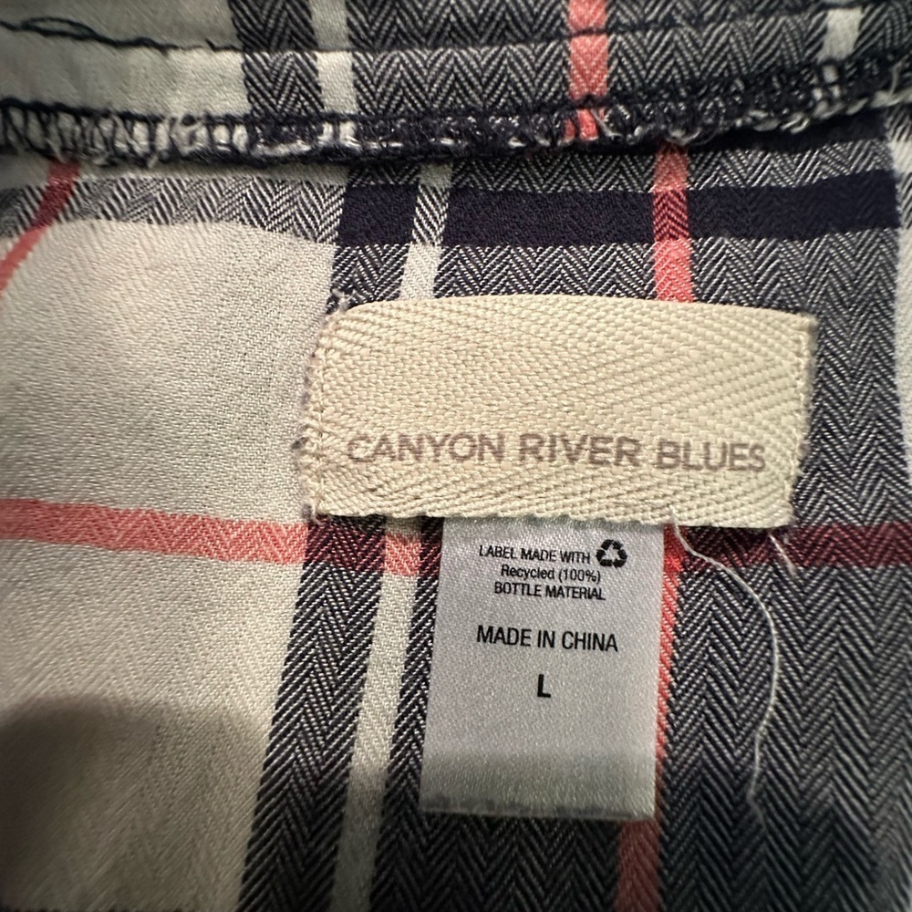 Canyon River Blues Plaid V-Neck Tunic Top - Picture 9 of 9